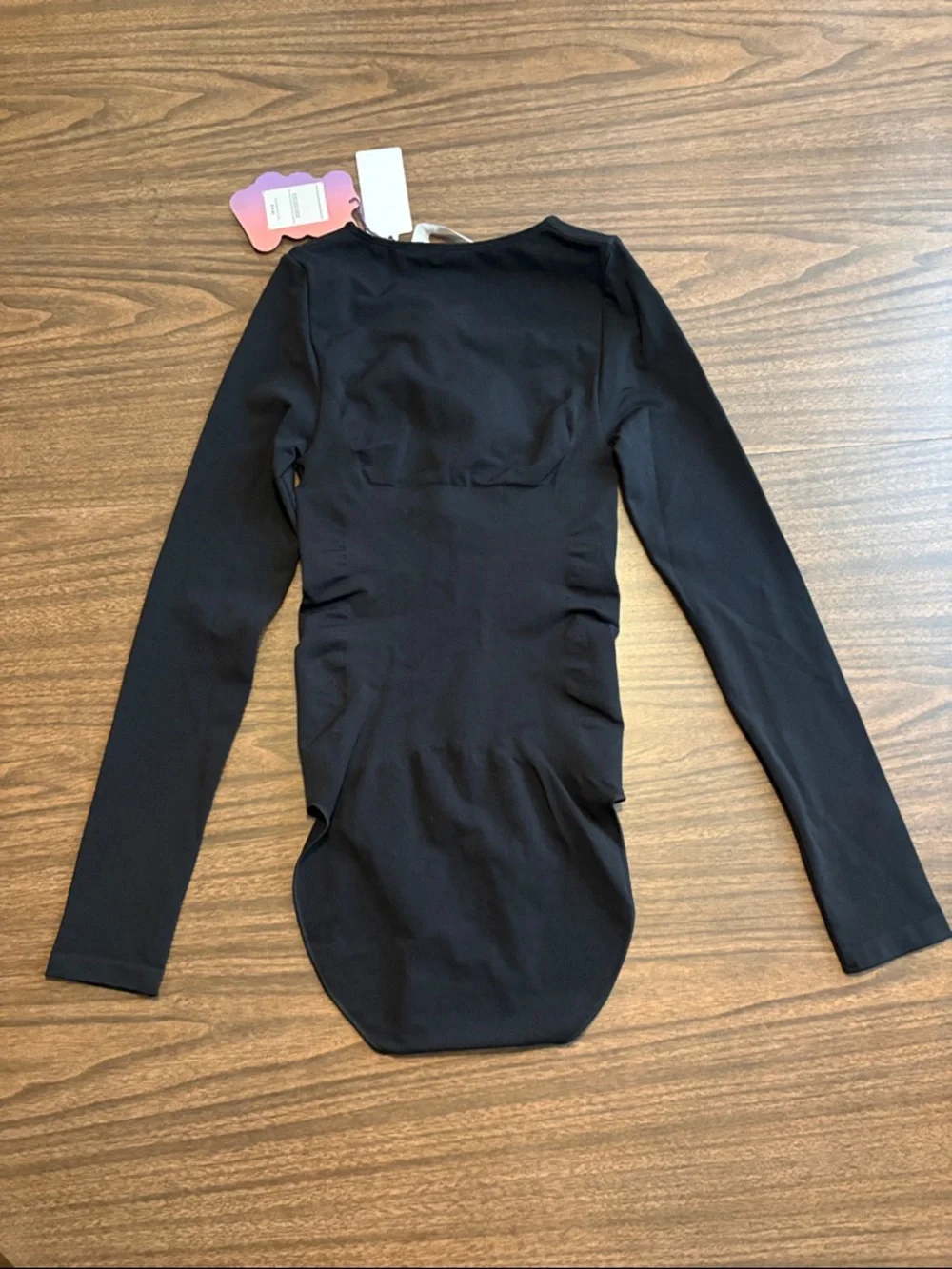 NEW YITTY Medium Large Black Nearly Naked Shaping Long Sleeve Bodysuit NWT